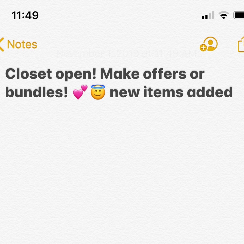 Closet open! Untill notice